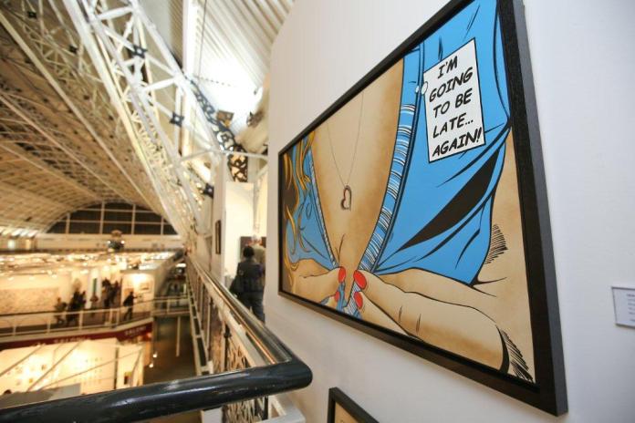 I'm going to be late again. By Deborah Azzopardi. Photo taken at the London Art Fair by Cristina Schek