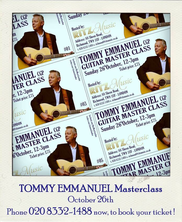 TommyEmmanuel masterclass, tickets
